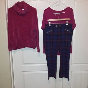 Sweater Shirt and Pants Outfit